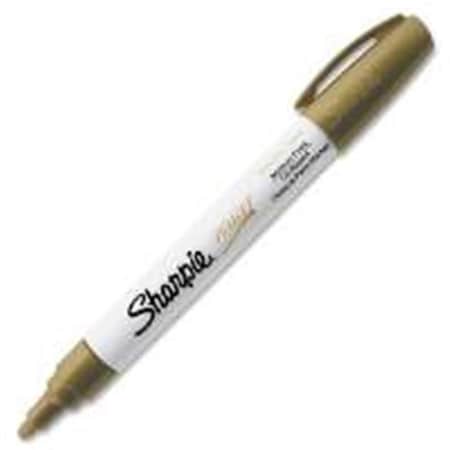 Sanford Sanford Ink 35559 Sharpie Paint Marker Oil Base; Medium Point; Gold YYSP-SAN35559